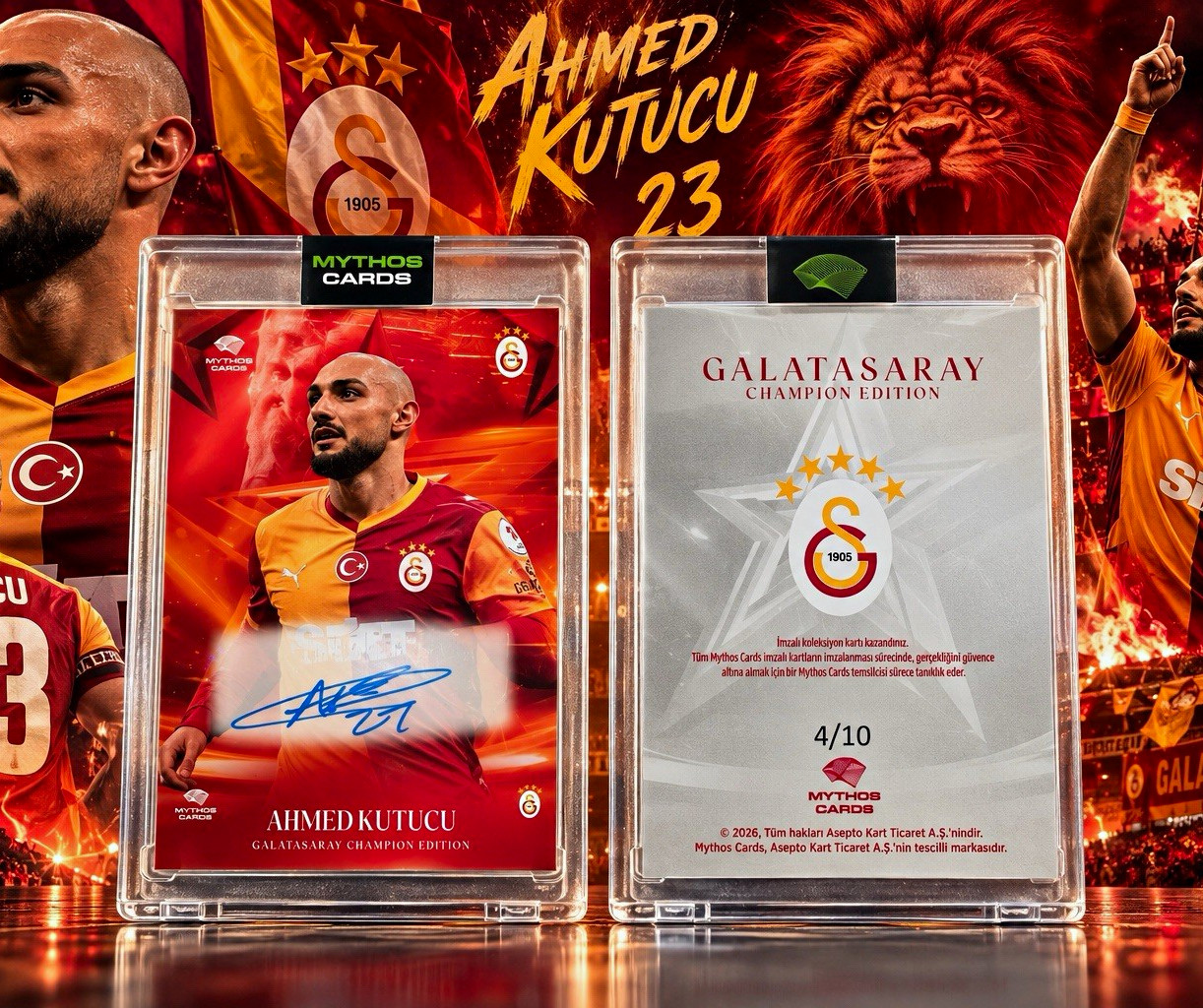 Mythos Cards Galatasaray Champion Edition Ahmed Kutucu Auto #4/10 /10 2026