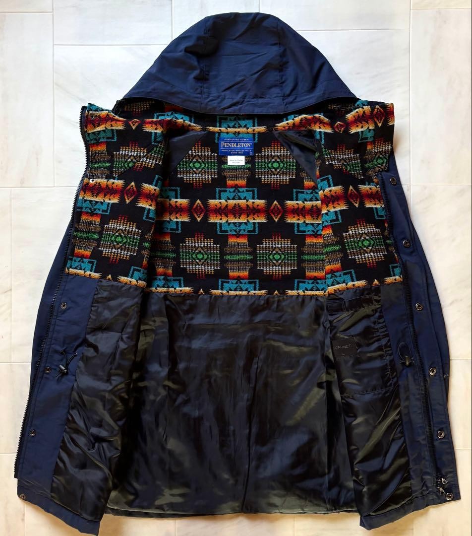 Sofnet Pendleton Mountain Parka Navy L Size -Coll… - image 3