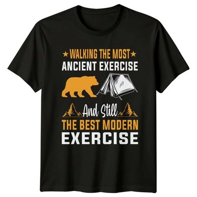 Walking The Most Ancient Exercise T-Shirt Natur Walking Wandern Weihnachtsgeschenk