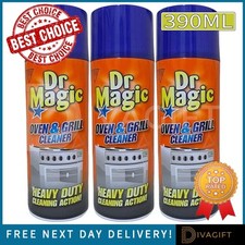 DR MAGIC OVEN CLEANER 390ML GRILL HEAVY DUTY GREASE CLEANING SPRAY 1-12 PACK NEW