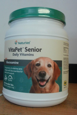 NEW NATURVET VITAPET SENIOR DAILY VITAMINS PLUS GLUCOSAMINE 365 CHEWABLE 12/27