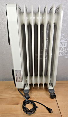 DeLonghi EW0507W Safe Heat Electric Oil Filled Radiator Heater WORKING