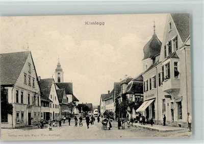 13403716 - 7964 Kisslegg Gasthaus u. Strassenansicht , Kinderwagen, viele