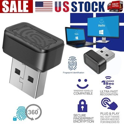 USB Fingerprint Key Reader for Windows 10/11 Hello -Scanner Sensor Dongle Module
