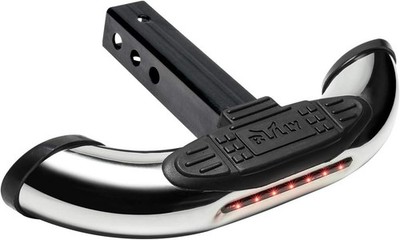 Bully Universal LED Brake Chrome Hitch Mount Utility Step 2'' Class lll Truck SUV