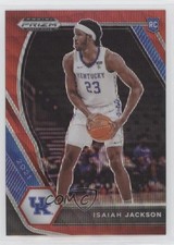 2021-22 Panini Prizm Draft Picks Variation Ruby Wave Isaiah Jackson #16 0wp8