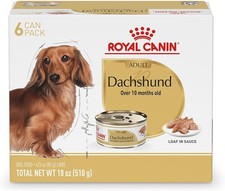 Royal Canin Breed Health Nutrition Dachshund Adult Loaf in Sauce Dog Food, 3 oz