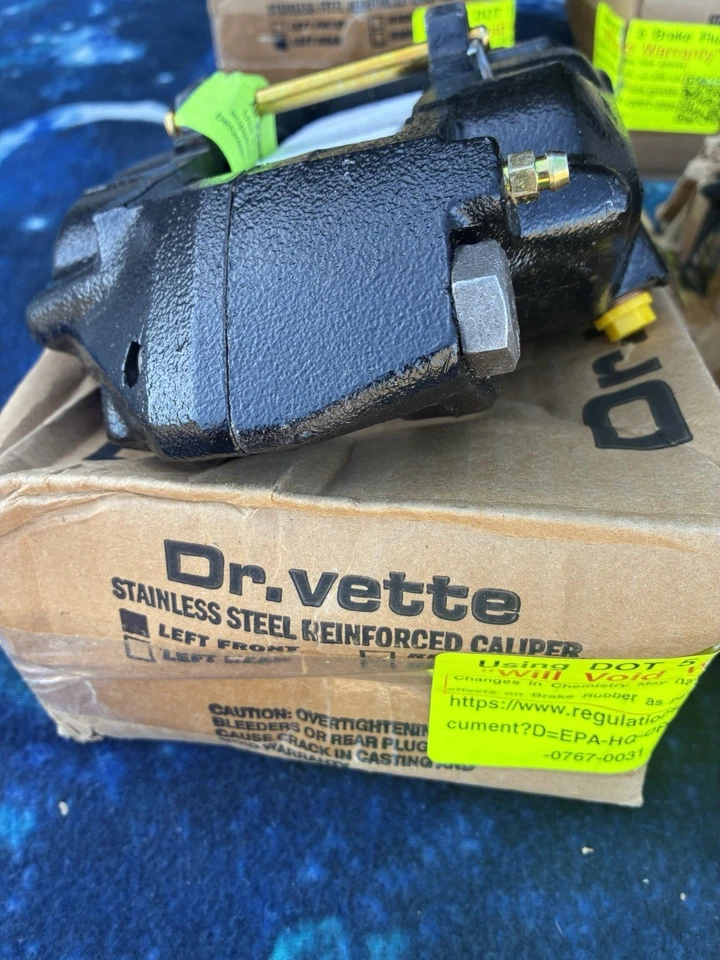 Dr Vette 65-82 Corvette Stainless Steel Sleeved, "O" Ring Seal Pistons Calipers - Image 4 of 4