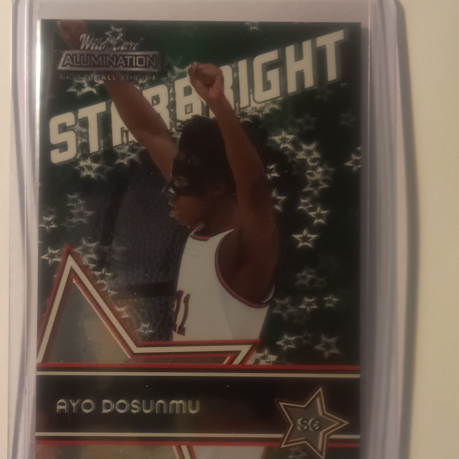 Wild Card 2021-22 Alumination Starbright Ayo Dosunmu SB-1 Green RC ...