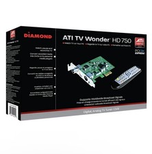 DIAMOND ATI TV Wonder HD750 PCI-E HD TV Tuner Card, TVW750PCIE v3, NIB