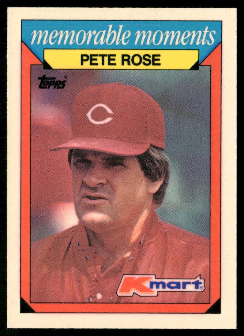 Pete Rose 1988 Topps Kmart Memorable Moments #22 Cincinnati Reds