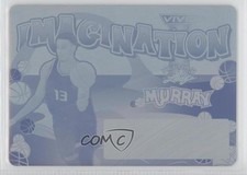 2022-23 Leaf Vivid Imagination Printing Plate Cyan 1/1 Keegan Murray #VI-KM1 4z8