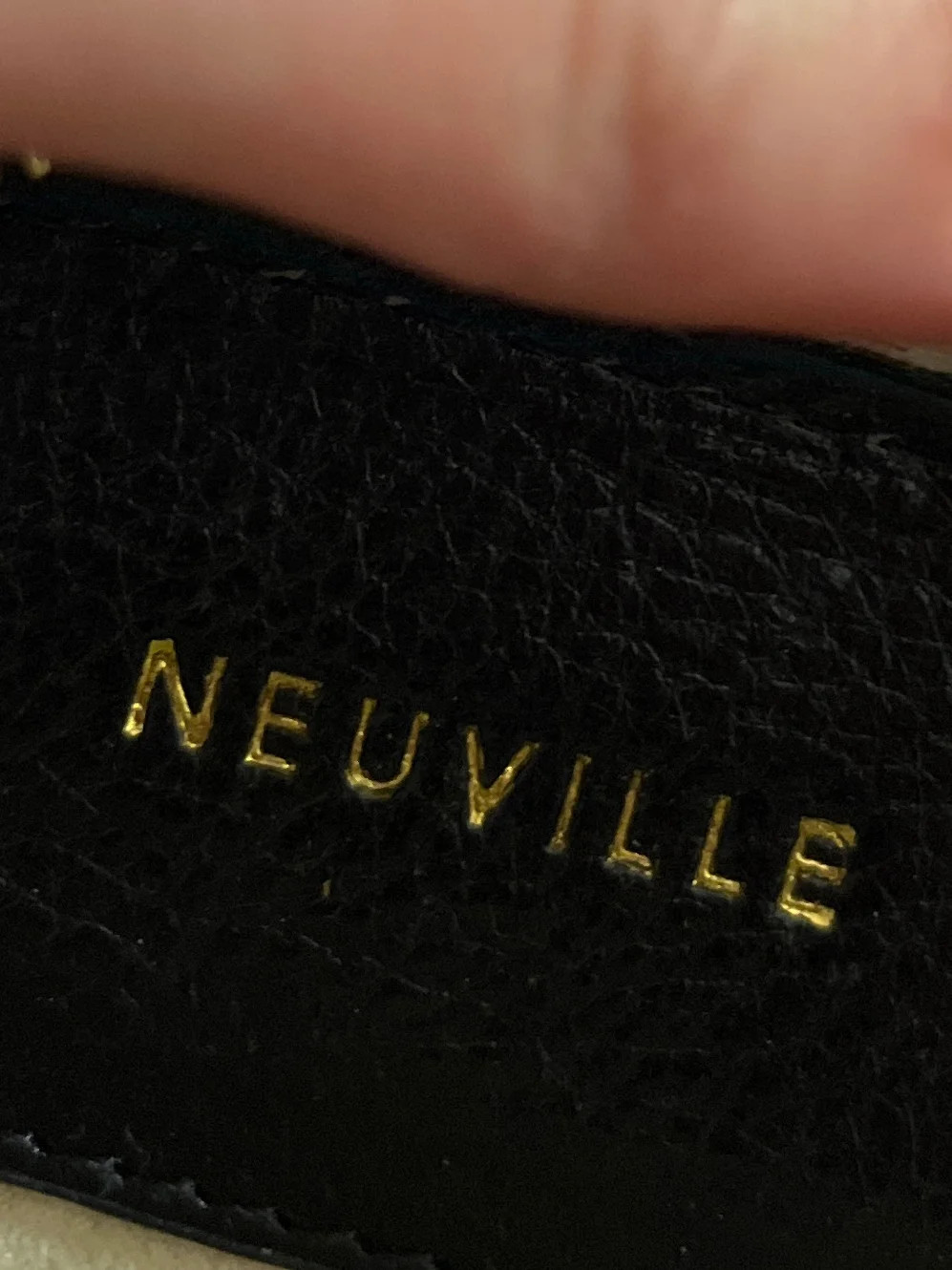 NEUVILLE Borsa a Tracolla Donna Nera Pelle Casual Piccola foto 5