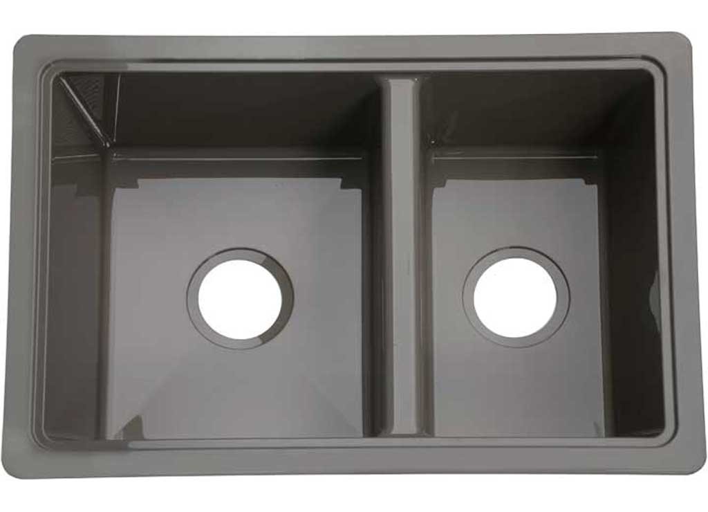 Lippert 808488 25" x 17" Double Bowl Sink - Stainless Steel Color