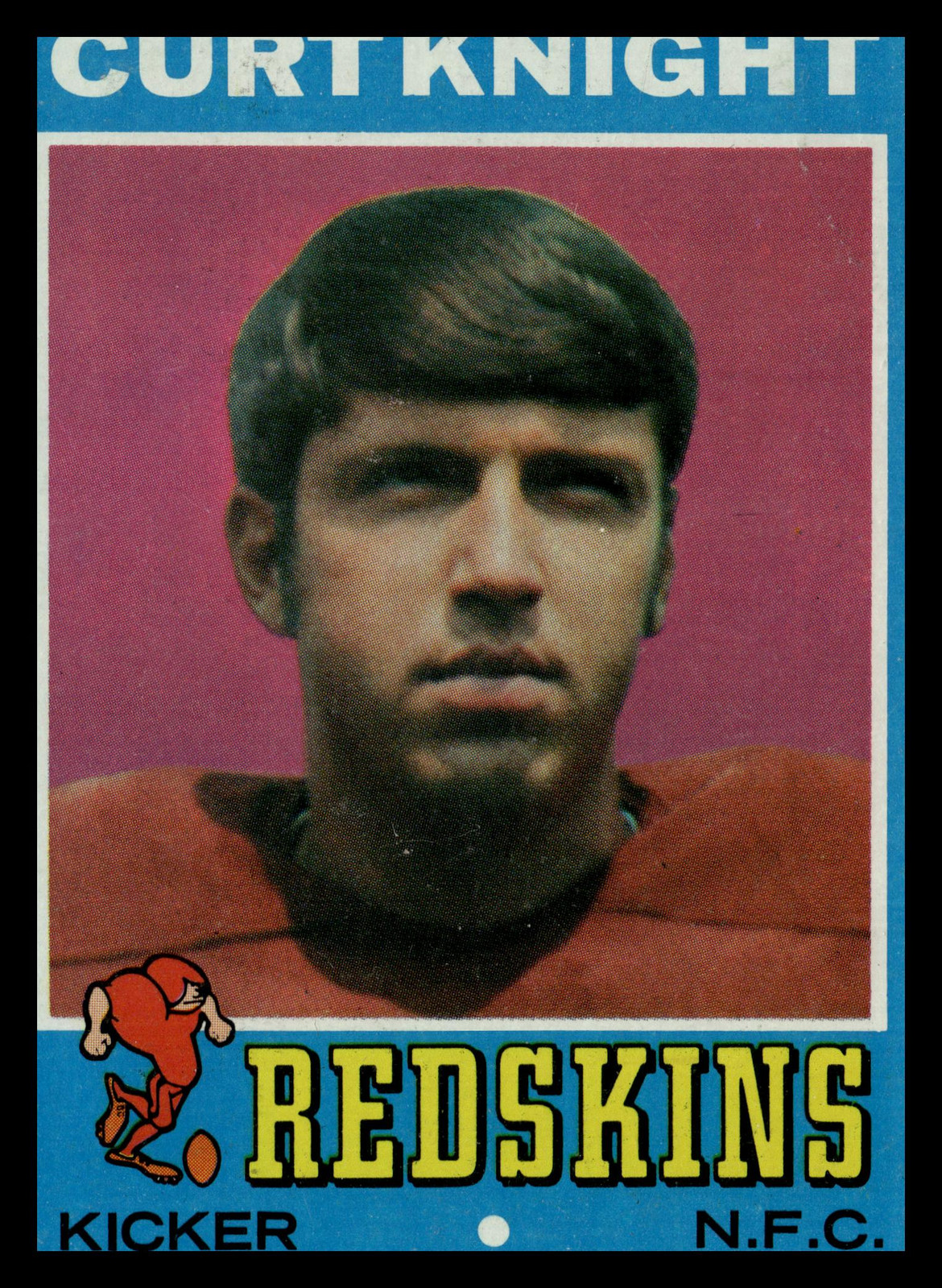 1971 Topps #237 Curt Knight K Redskins