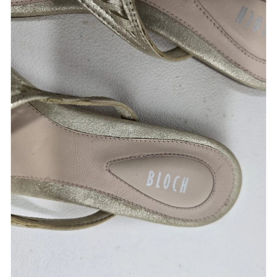 Chanclas Bloch Mujer Cuero Tejido Tanga Sanda Champagne EU 36.5 US 5.5 Foto 4 de 4