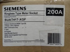 Siemens 200A 4Jaw No Bypass Overhead/Underground Ringless Meter Socket