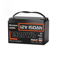 Humsienk 12v 150ah Lifepo4 Lithium Battery Group 31 Bms Deep Cycle Solar Marine Humsienk 12v 150ah Lifepo4 Lithium Battery Group 31 Bms Deep Cycle Solar Marine