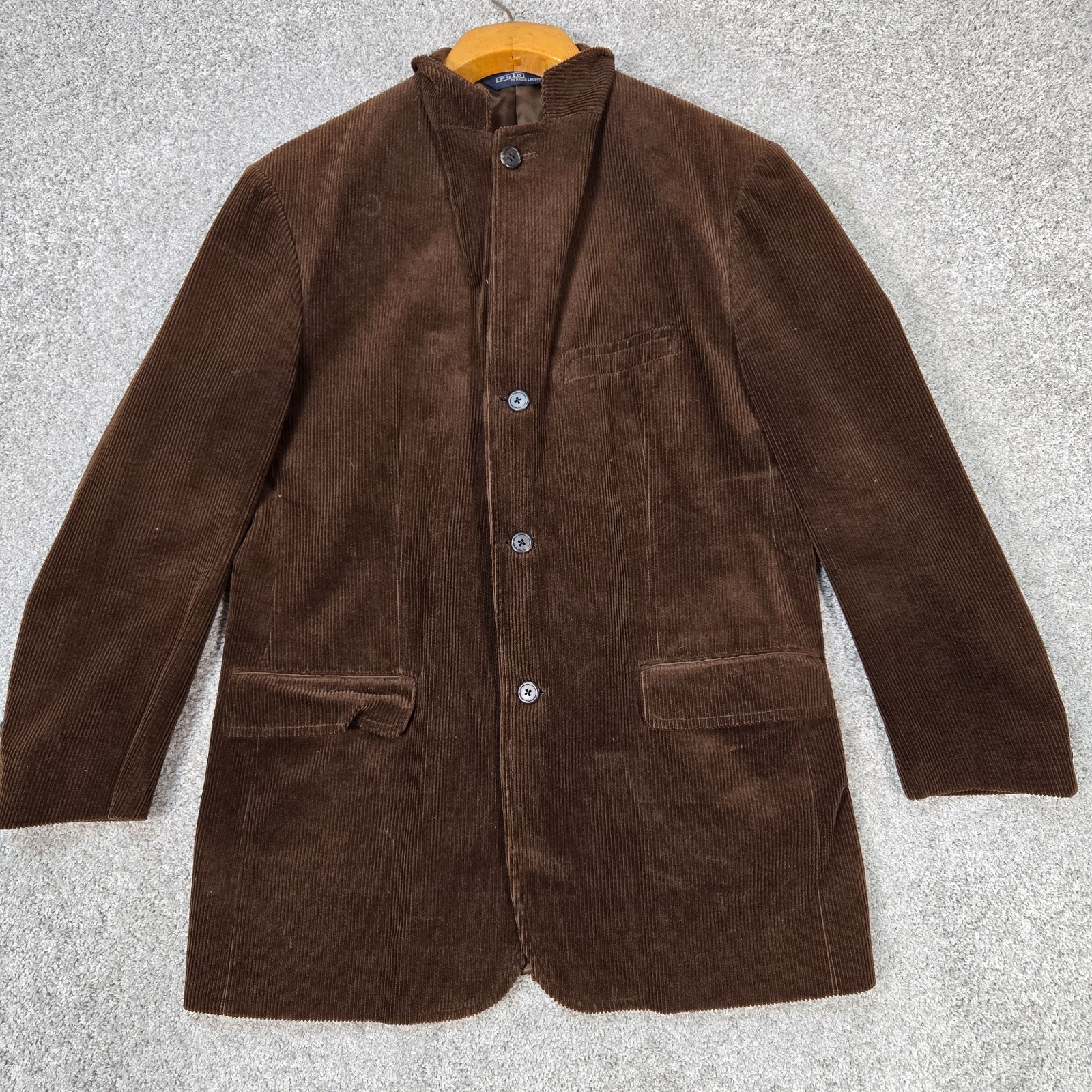 Polo Ralph Lauren Blazer Men’s Large Brown Corduroy Sport Coat Vintage