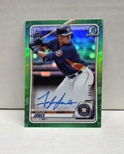 TAYLOR JONES 2020 Bowman Chrome GREEN REFRACTOR ~ Astros 1st RC AUTO /99