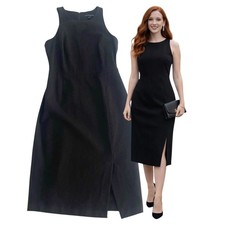 Banana Republic Black Sheath Dress Size 2 Sleeveless Classic Minimalist Career