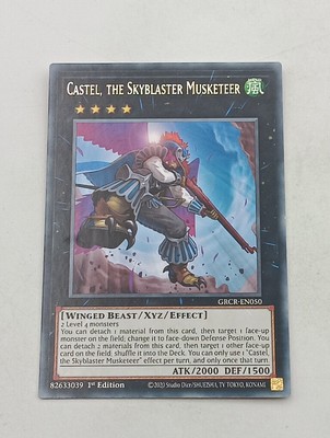 Yu-Gi-Oh Einzelkarte Castel, the skyblaster musketeer bespielt