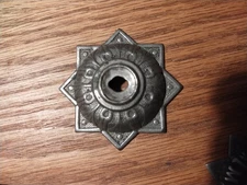 Vtg Antique Treadle Sewing Machine Drawer Ring Pull Escutcheon 