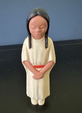 Vintage Celluloid Native American Maiden Indian Souvenir Doll Figure 5