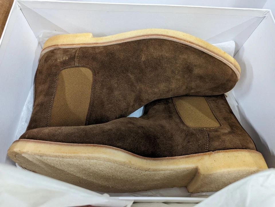 Bota Chelsea Common Projects Hombre en Gamuza Marrón 1897 EE. UU. Talla 10, UE Talla 43 Foto 4 de 4