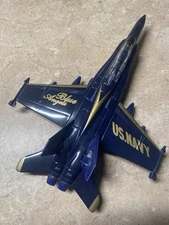 Blue Angels US Navy Diecast Plane 9” Toy Pull-Back Jet Airplane Wowtoyz Works