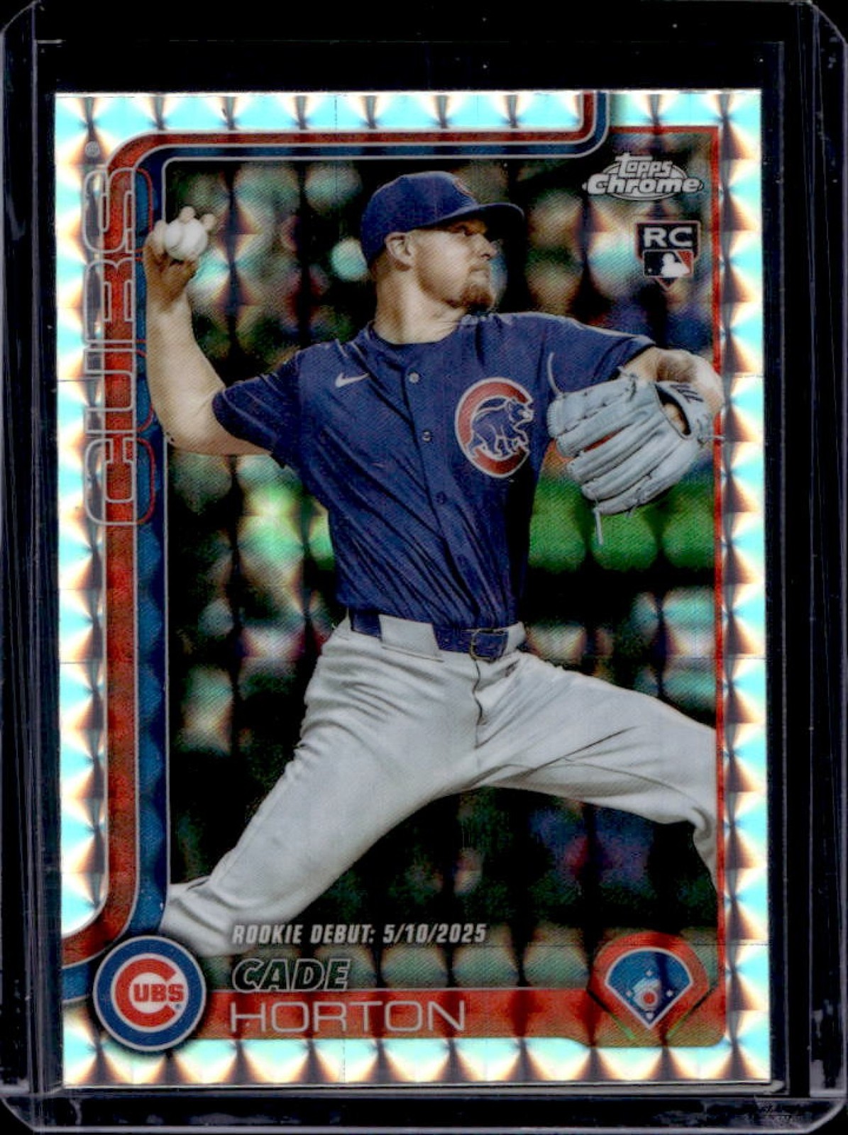 2025 Topps Chrome Update Cade Horton RC Geometric Refractor Rookie #USC102 Cubs