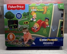 Fisher-Price Little People Mega Mat (35" x 35") 9 Foam Tiles w/ 1 Vehicle READ