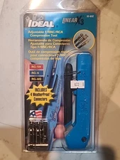 Ideal LinearX3 Adjustable F/BNC/RCA Compression Tool Coaxial RG-59 RG-6 33-632