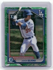 2024 Bowman #BCP-106 Jaron Elkins Chrome Prospects Lunar Glow Refractors