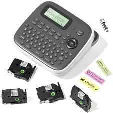 Label Makers, Label Maker Waterproof-Labels, D210S Label Maker Machine with Tape