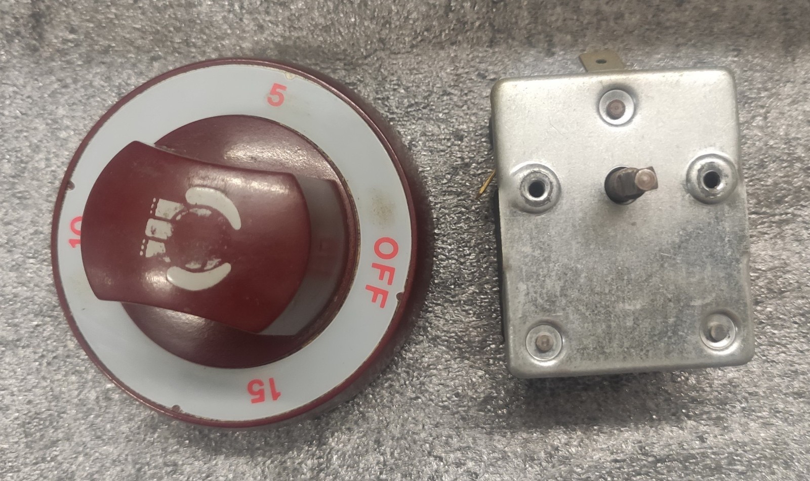 TIMER + MANOPOLA  FORNO BAR BERTO'S 6T A QUARZO