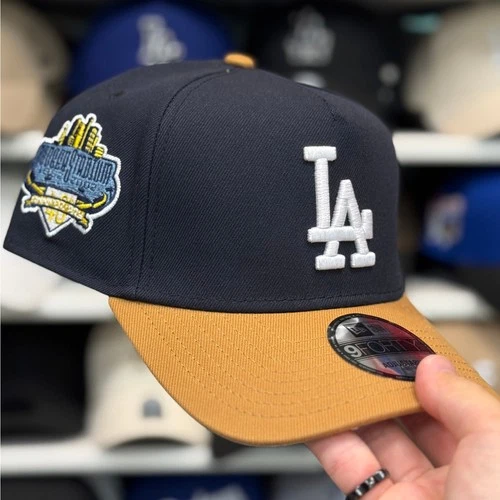 New Era Los Angeles Dodgers '40th Anniversary' A-Frame Navy/Tan 9FORTY Snapback