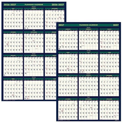 House of Doolittle 390 HOD390 July 2026 thru Dec 2027 Paper Wall Calendar 24x37''