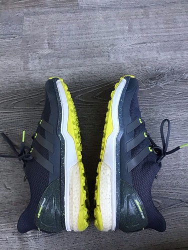 Adidas Adipower S Boost Spikeless Golf Men’s Sz 13 Shoes Gray Volt Green F33218 - Picture 11 of 13