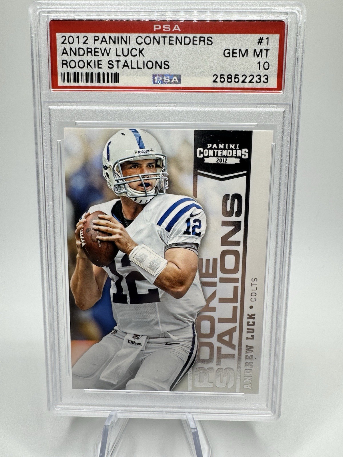 Andrew Luck Panini Contenders Rookie Stallions #1 Base