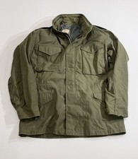 VTG 1968 US Army M-65 Field Jacket 2nd Gen Gray Liner Aluminum Zip Medium Long