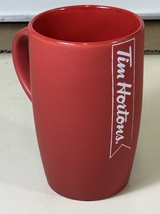 Tim Hortons 2016 Coffee Mug Red Ceramic Collectible 16 oz