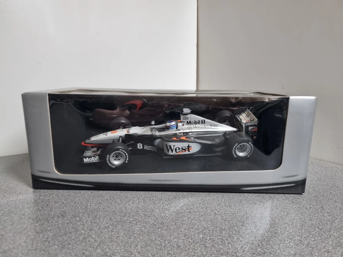 West McLaren Mercedes ミニカー シルバー 1/18 Minichamps 1998 McLaren MP4/13 #8 World Champion Formula 1