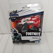 Nerf Fortnite MICRO TS Microshots Dart-Firing Toy Blaster  2 Elite Darts