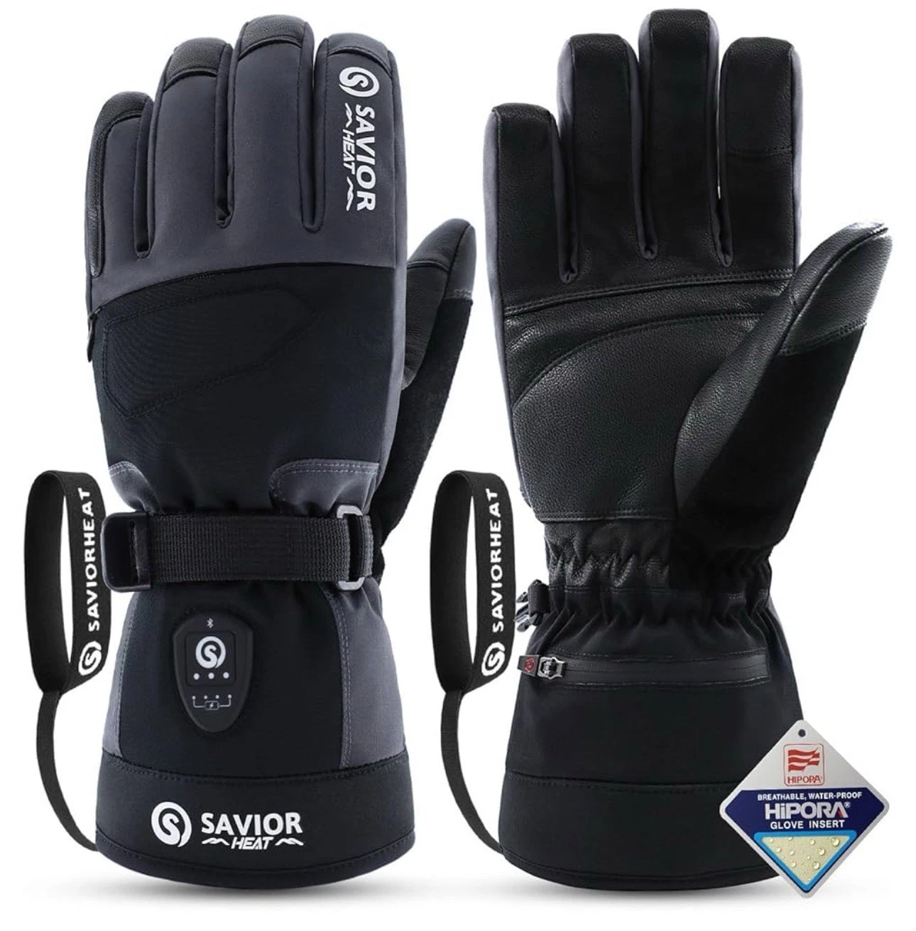 SAVIOR HEAT 3.0 Heated Ski Gloves for Men&Women,7.4V 3000Mah Anti-Freeze Battery