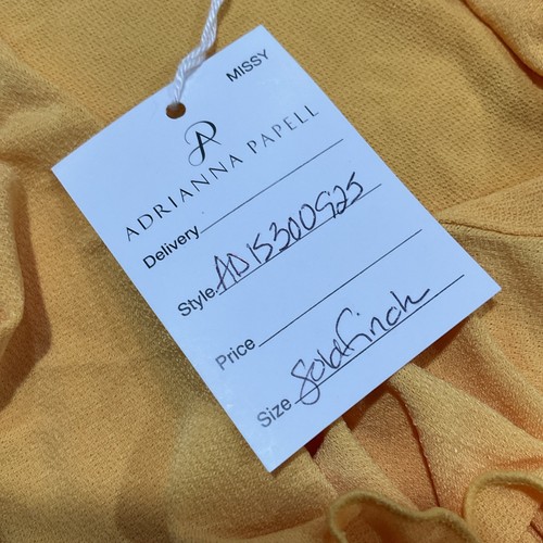 Adrianna Papell Women’s Yellow Color Short Sleeve Top Size Medium - Picture 7 of 8