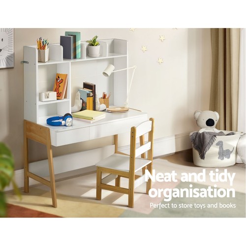 Keezi Kids Table and Chairs Set Study Play Toys Storage Desk Children Furniture - Picture 5 of 8
