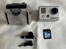 GoPro Hero 1st Gen Waterproof Case, Mount 32Gb Card - FOR PARTS ONLY