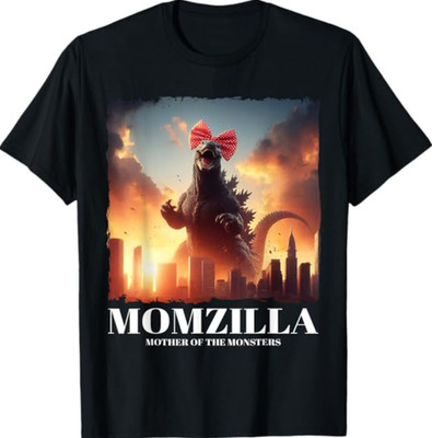 Momzilla Mother Of Monsters Retro Vintage Mama  Meme T-Shirt