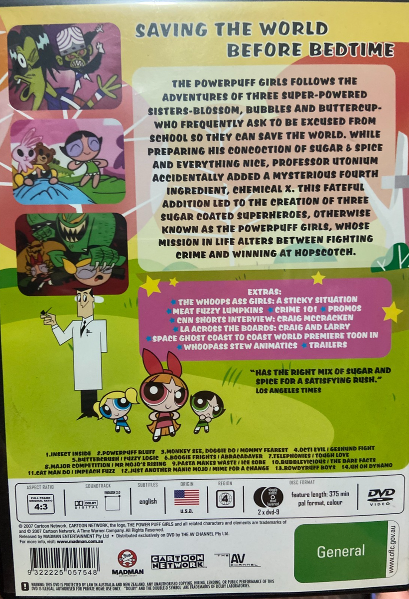 The Powerpuff Girls : Season 1 (DVD, 1998) for sale online | eBay